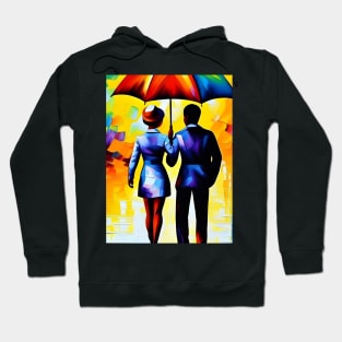 Couple Under Umbrella Hoodie